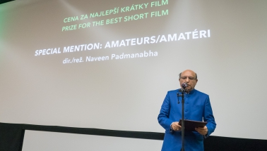 Zvláštne uznanie poroty súťaže krátkych filmov - Amatéri / Amateurs / r. Naveen Padmanabha